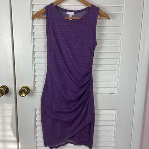 Leith ruched purple dress, gently worn